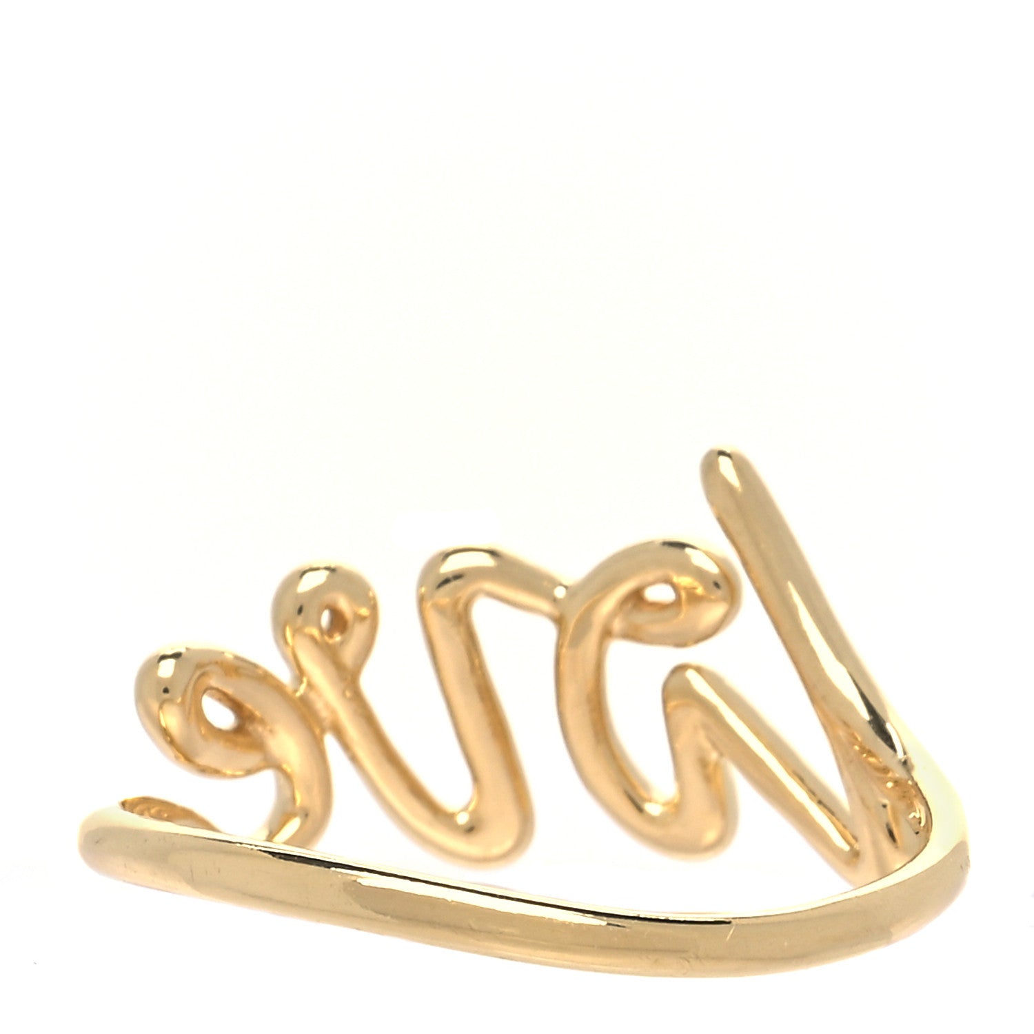 Tiffany 18K Yellow Gold Paloma's Graffiti Love Ring 54 7 3 of 5