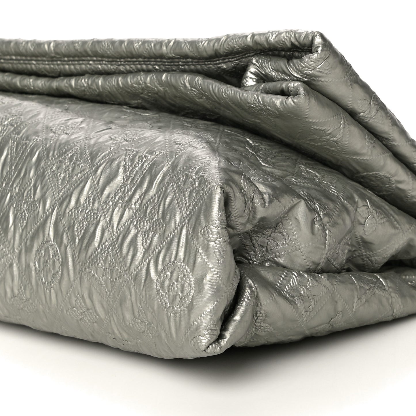 Jacquard Quilted Monogram Limelight Clutch GM Perle