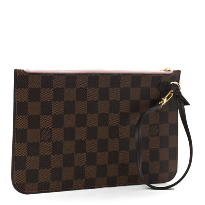 Louis Vuitton Damier Ebene Neverfull MM GM Pochette Rose Ballerine 3 of 7