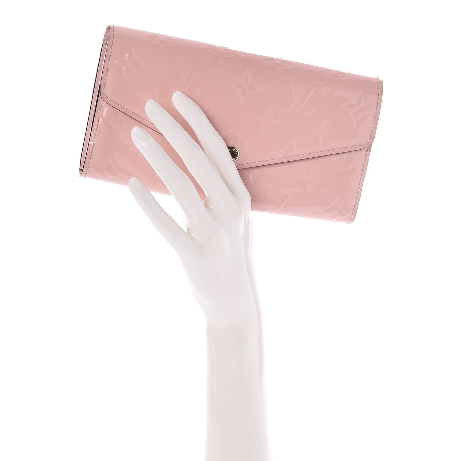 Louis Vuitton Vernis Sarah Wallet NM Rose Ballerine 2 of 7