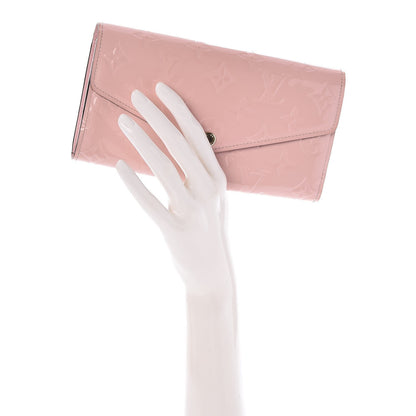 Louis Vuitton Vernis Sarah Wallet NM Rose Ballerine 2 of 7