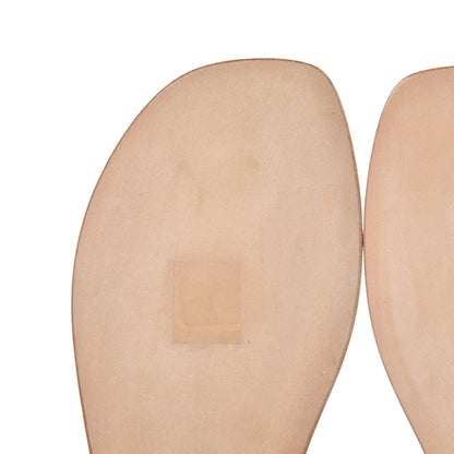 Saint Laurent Metallic Lambskin Nu Pieds 05 Thong Sandals 35.5 Platino 10 of 11