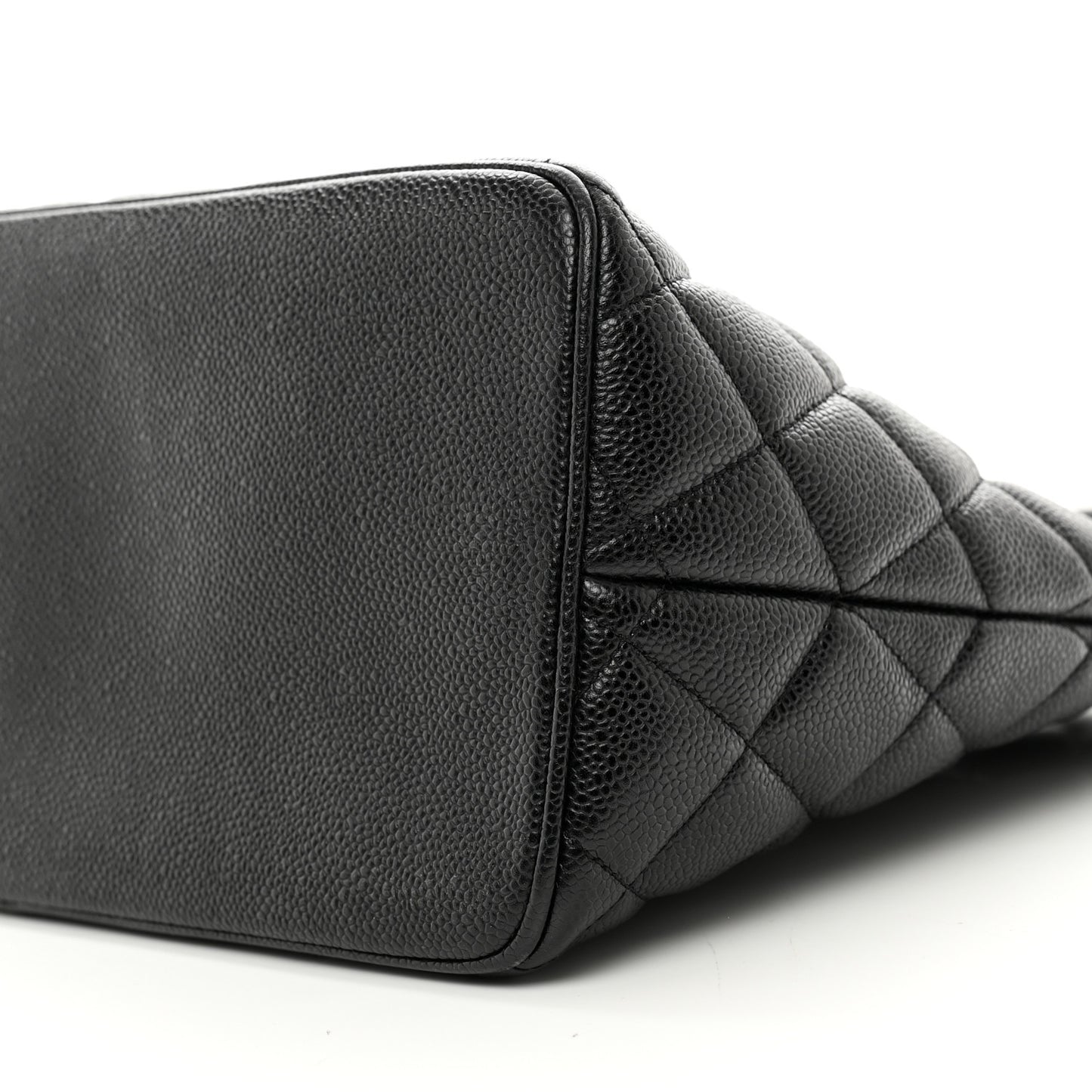 Caviar Quilted Medallion Tote Black