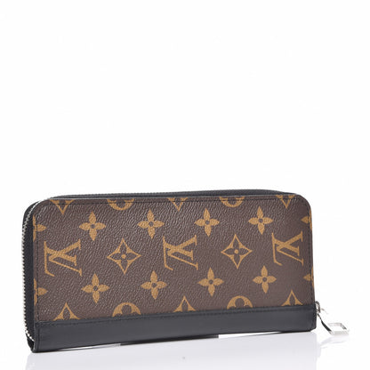 Louis Vuitton Monogram Macassar Vertical Zippy Wallet 4 of 7