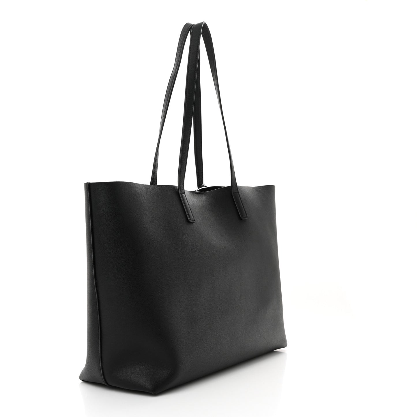 Calfskin Large Shopping Tote Black
