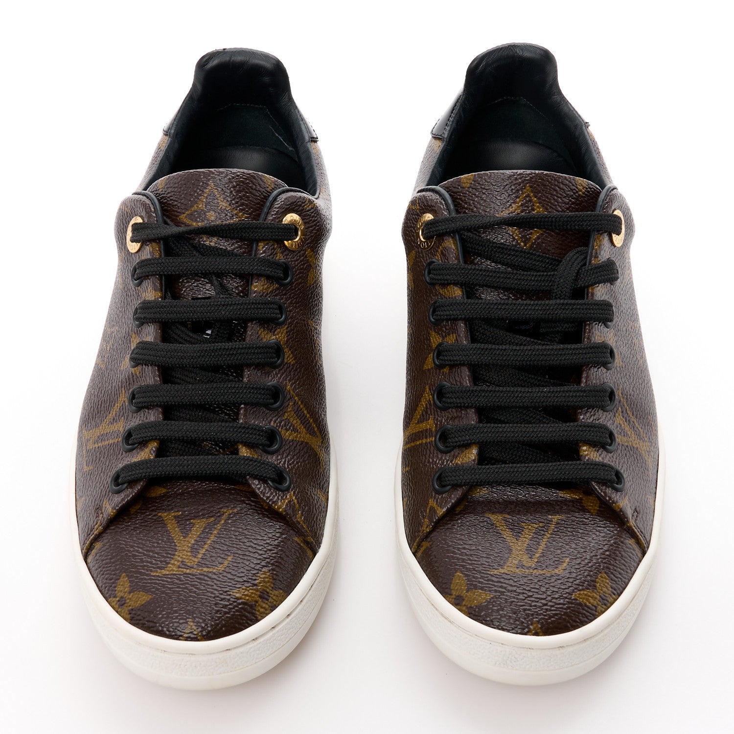Louis Vuitton Patent Monogram Frontrow Sneakers 36 2 of 11