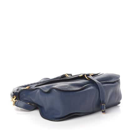 Chloe Calfskin Medium Marcie Satchel Royal Navy 4 of 8