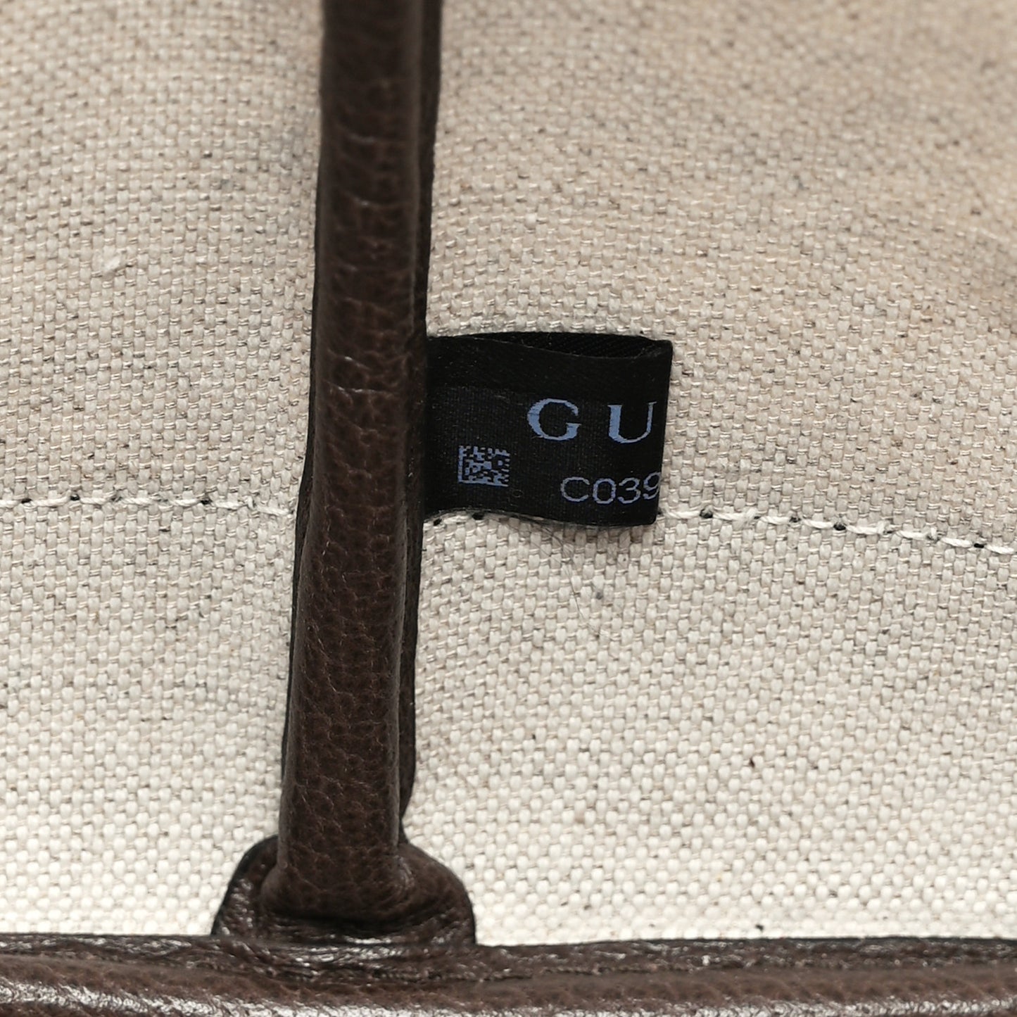 GG Supreme Monogram Textured Dollar Calfskin Web Large Ophidia Tote Beige Ebony New Acero