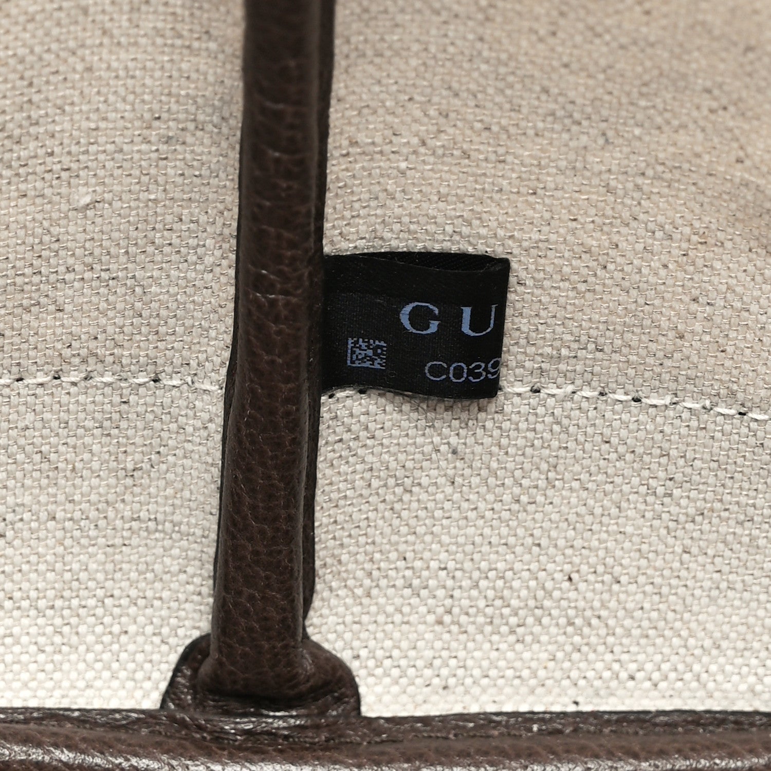 Gucci GG Supreme Monogram Textured Dollar Calfskin Web Large Ophidia Tote Beige Ebony New Acero 8 of 13