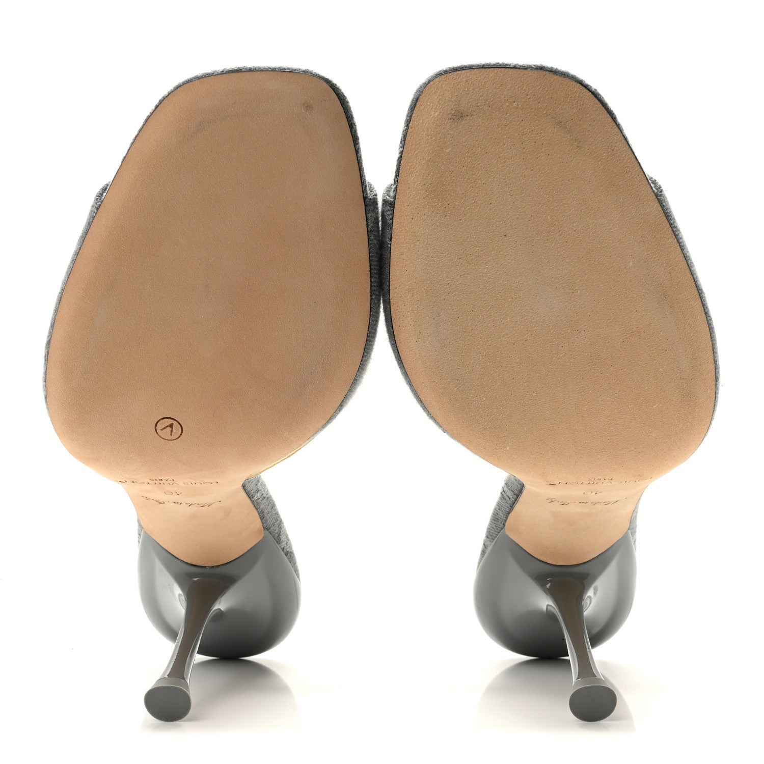 Louis Vuitton Monogram Denim 6AM Mules 40 Gray 6 of 10