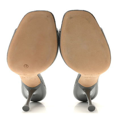 Louis Vuitton Monogram Denim 6AM Mules 40 Gray 6 of 10