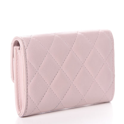 Chanel Lambskin Quilted Card Holder Light Pink 3 of 13