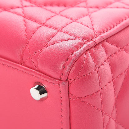 Christian Dior Lambskin Cannage Mini Lady Dior Fuchsia 11 of 13