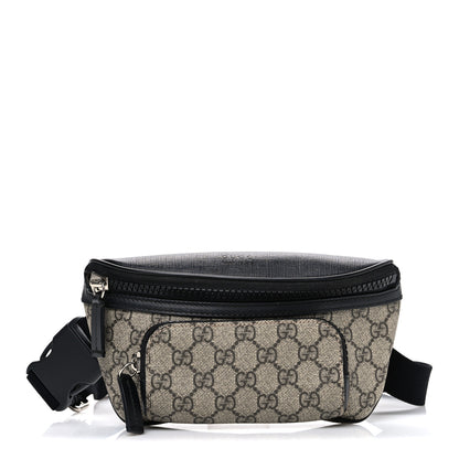 Gucci GG Supreme Monogram Belt Bag Black 1 of 9