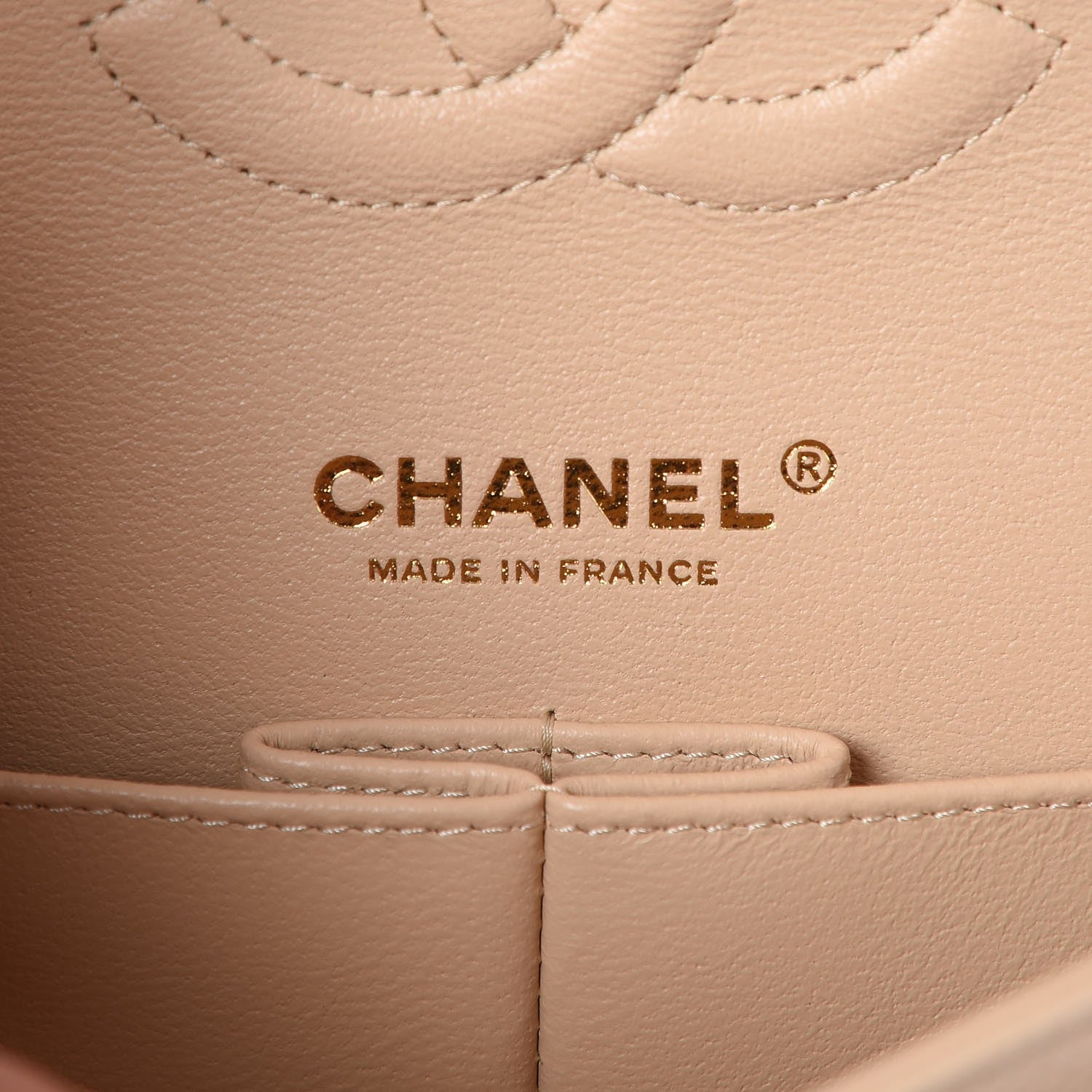 Chanel Caviar Quilted Medium Double Flap Beige Clair 7 of 9