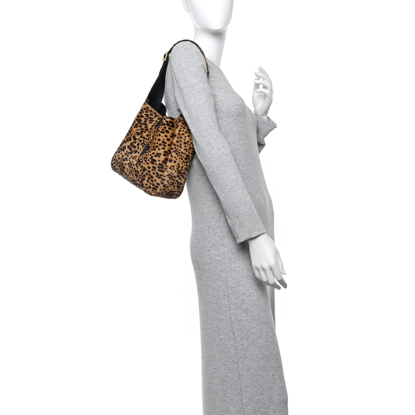 Pony Hair Calfskin Leopard Print Small Le 5 A 7 Soft Hobo