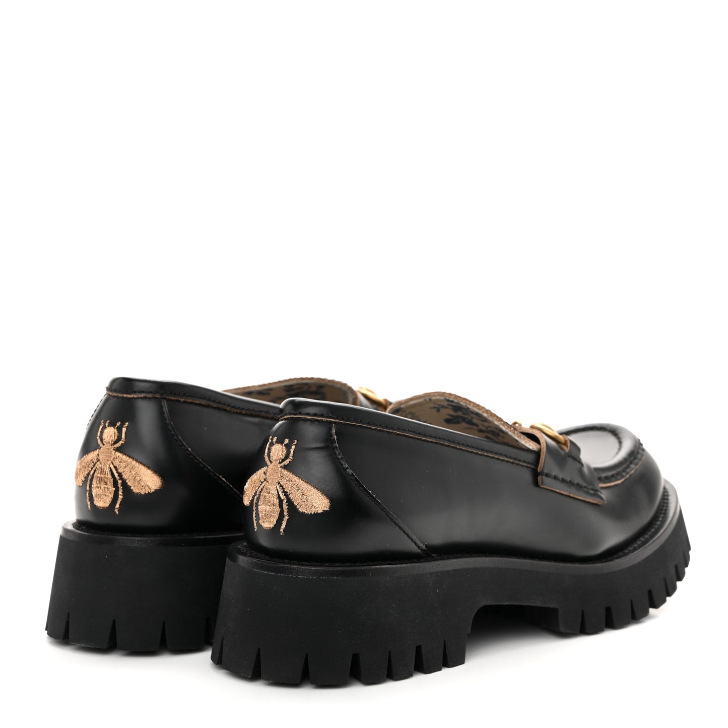 Cordovan Lux Womens Harald Horsebit 25mm Platform Loafers 36 38 Black