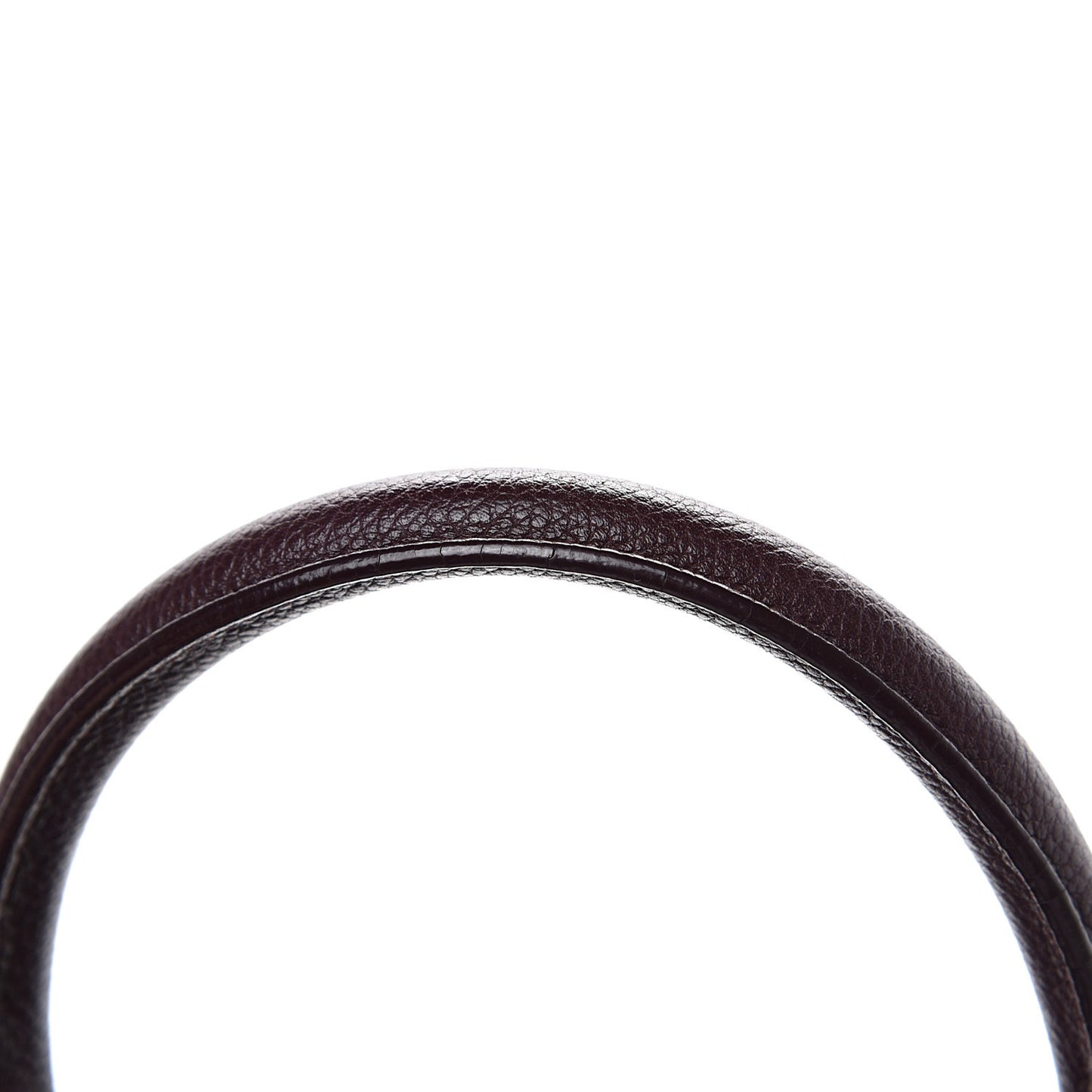 Grained Calfskin Small Cabas Rive Gauche Amaranto