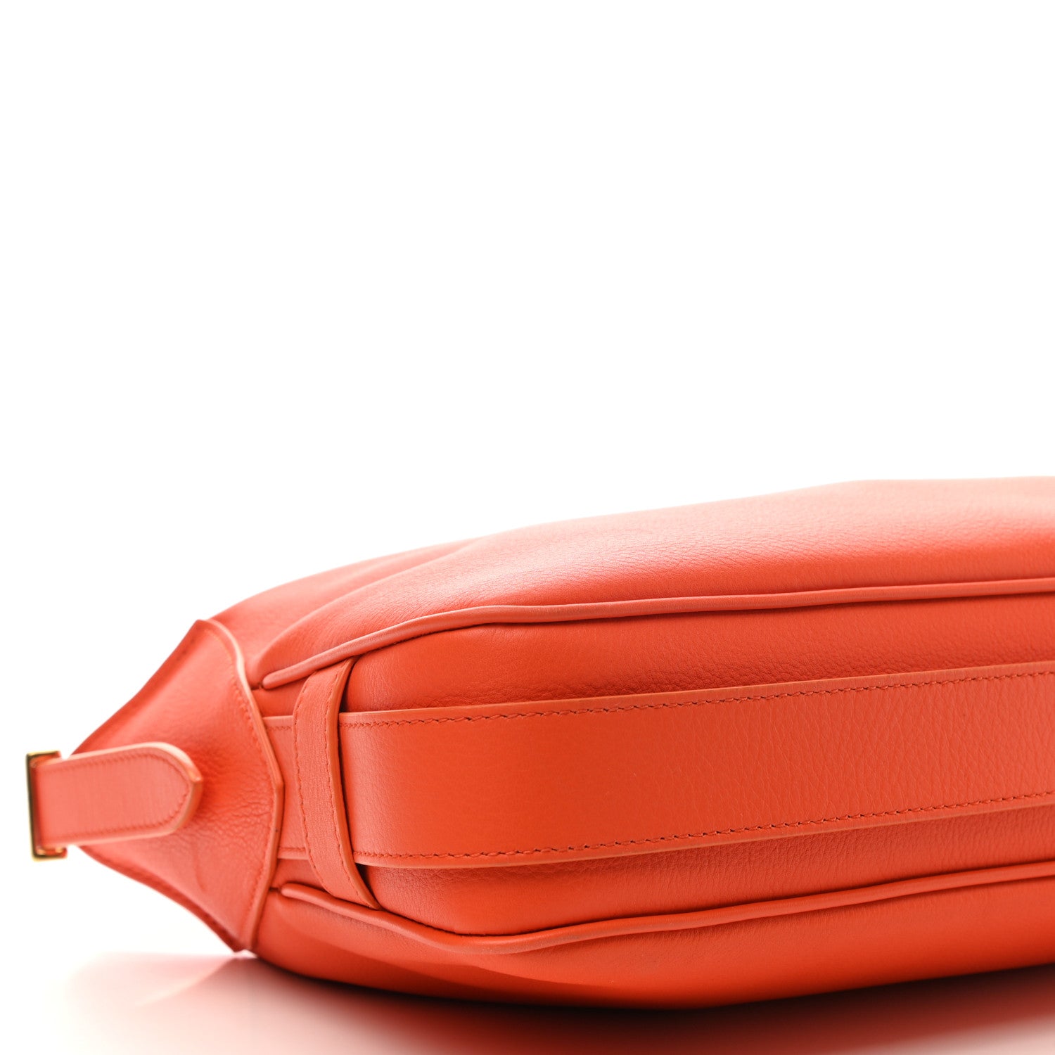 Celine Supple Calfskin Medium Romy Shoulder Bag Pop Orange 10 of 12