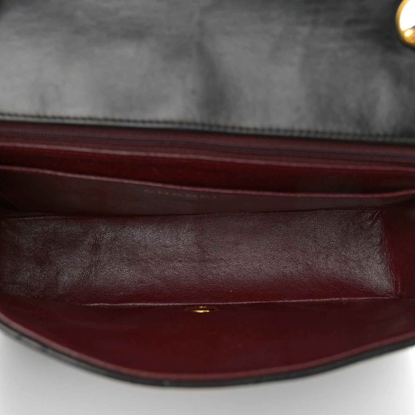 Lambskin Quilted Medium Single Flap Black