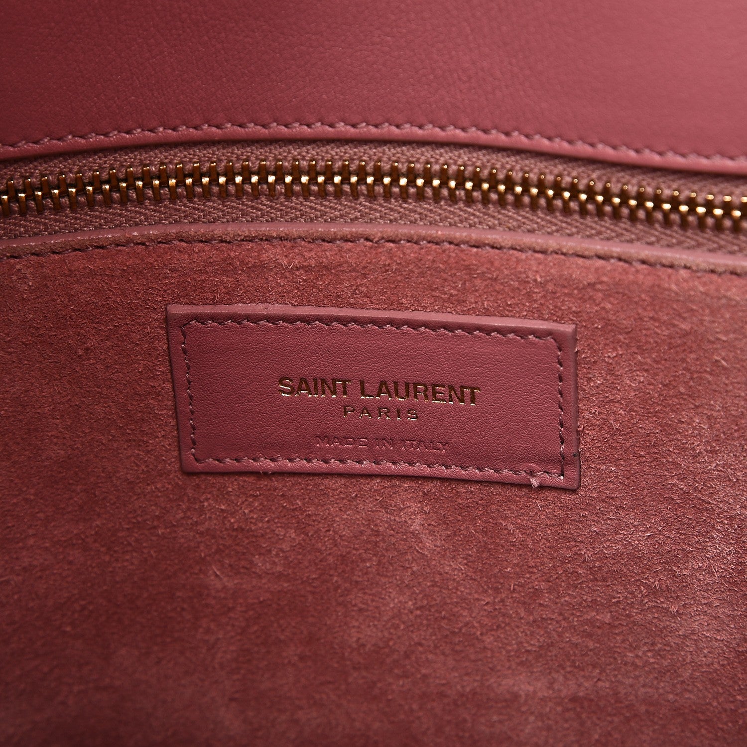Saint Laurent Calfskin Small Sac De Jour Dark Rose 7 of 14