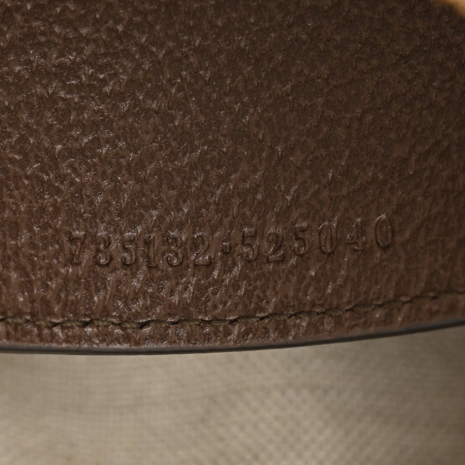 Gucci GG Supreme Monogram Textured Dollar Calfskin Web Small Ophidia GG Handbag Beige Ebony New Acero 7 of 11