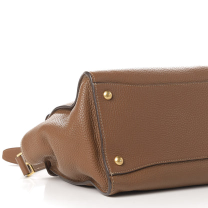 Prada Vitello Daino Sound Twin Pocket Satchel Brandy 8 of 10