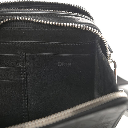 Christian Dior Calfskin Oblique Galaxy Perforated Messenger Black Multicolor 6 of 11