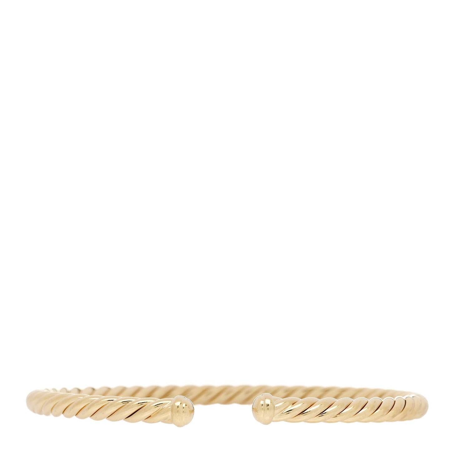 18K Yellow Gold 4mm Cablespira Bracelet