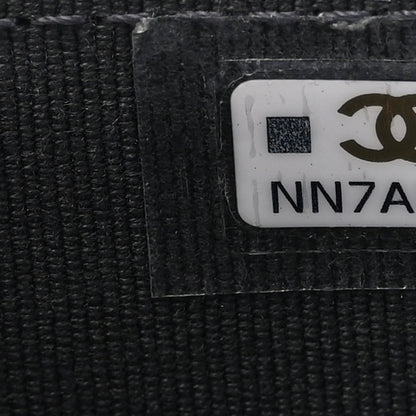 Chanel Metallic Lambskin Quilted Flap Card Holder Wallet Dark Blue 8 of 9