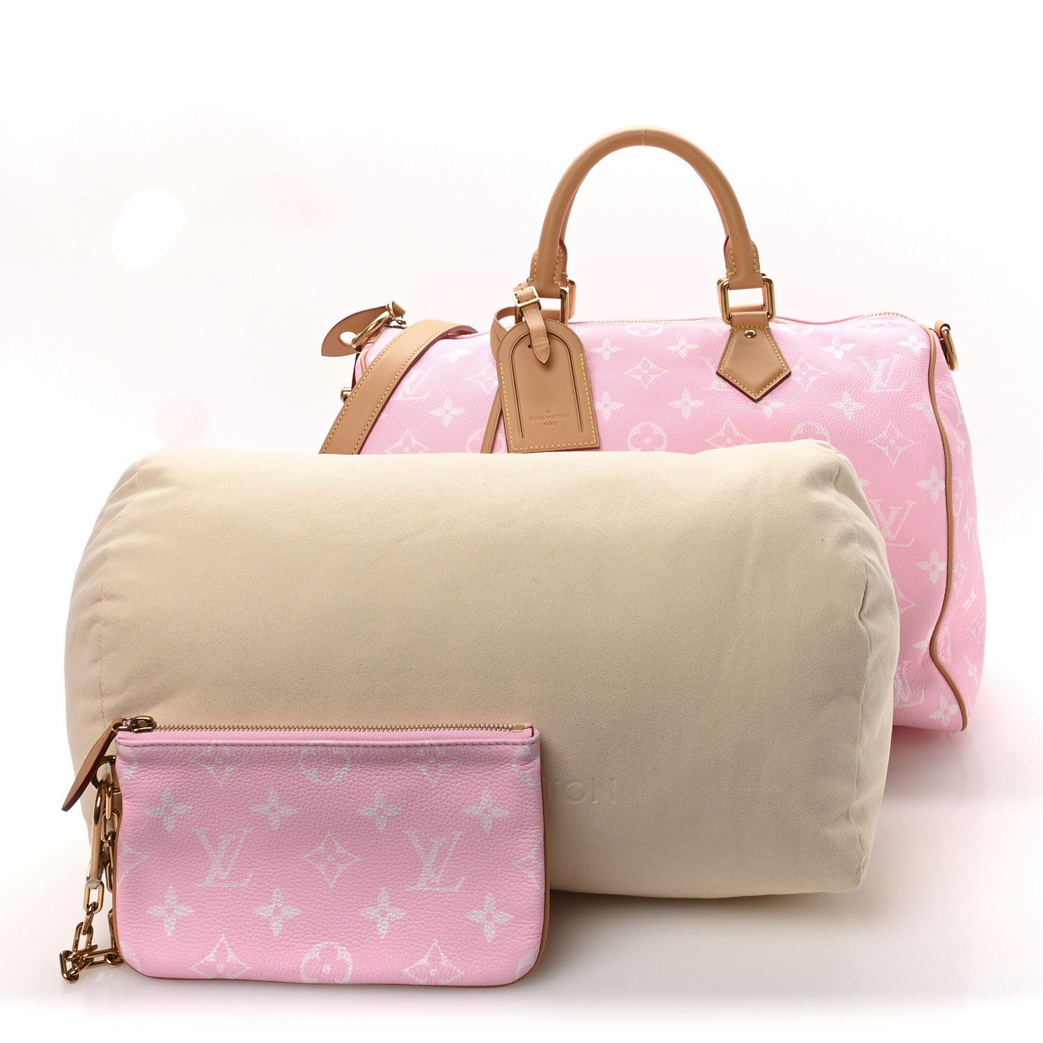 Louis Vuitton Calfskin Monogram Speedy P9 Bandouliere 40 Candy 2 of 12