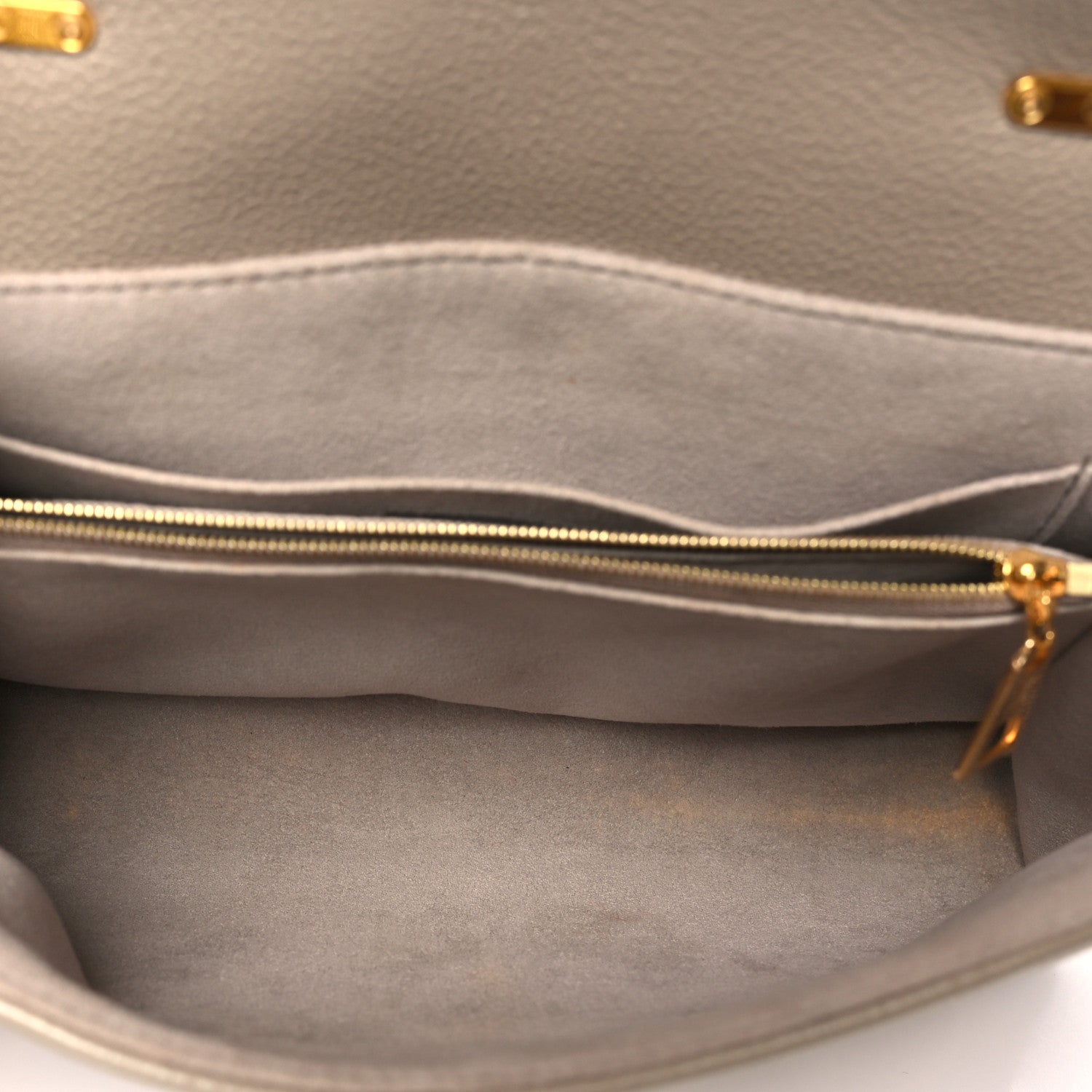 Louis Vuitton Empreinte Monogram Giant Madeleine MM Dove Grey Beige 5 of 10
