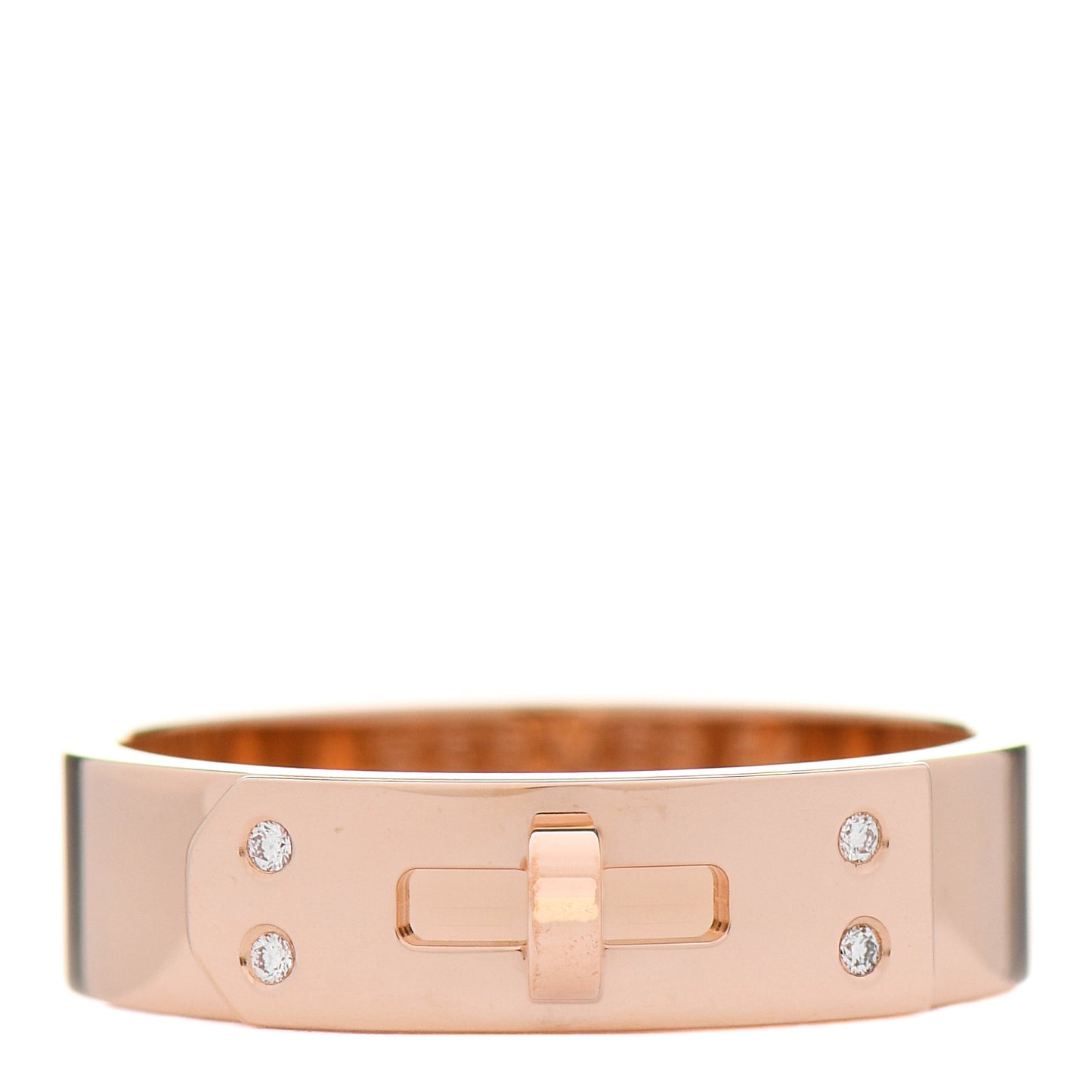 18K Rose Gold Diamond PM Kelly Ring 54 6.75