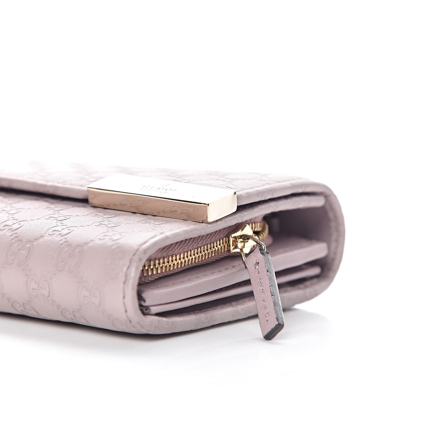 Soft Microguccissima Dice Chain Wallet Mauve