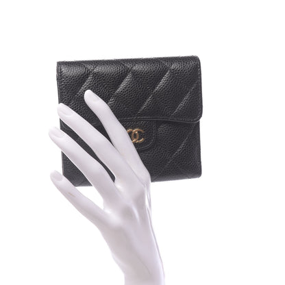 Chanel Caviar Quilted Compact Flap Wallet Black 2 of 8