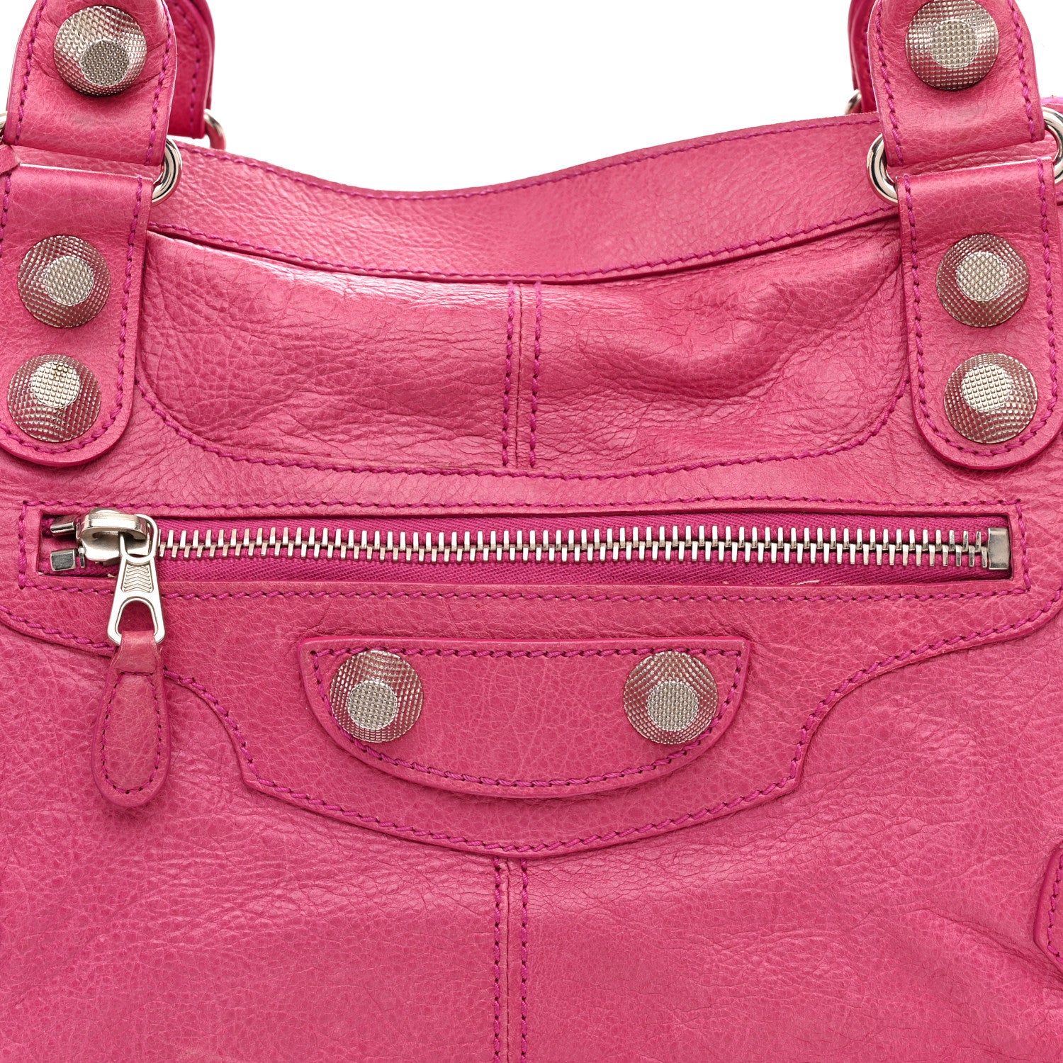 Balenciaga Agneau Giant 21 Silver Hardware Work Cyclamen Fucsia 9 of 14