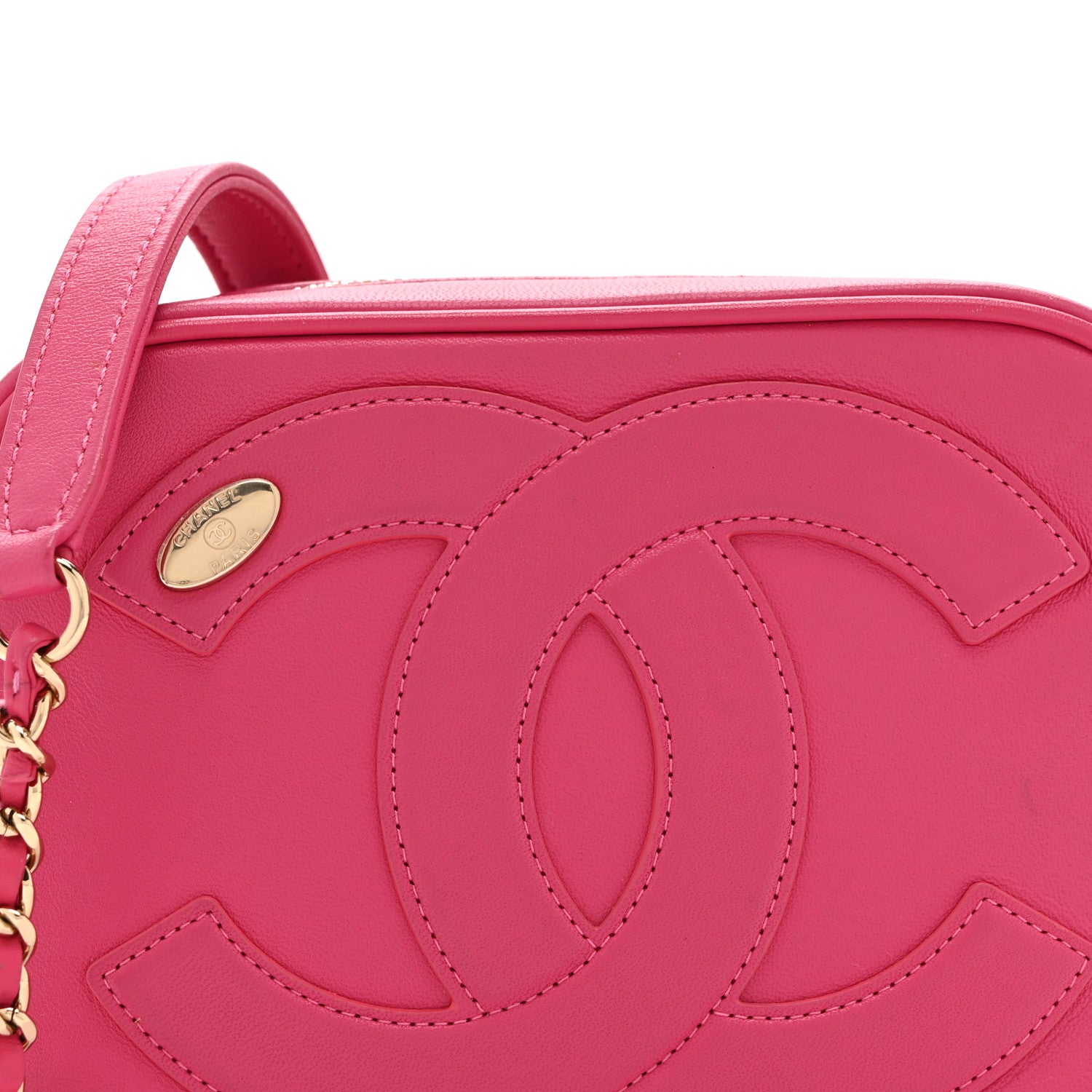 Chanel Lambskin CC Mania Camera Case Pink 8 of 10