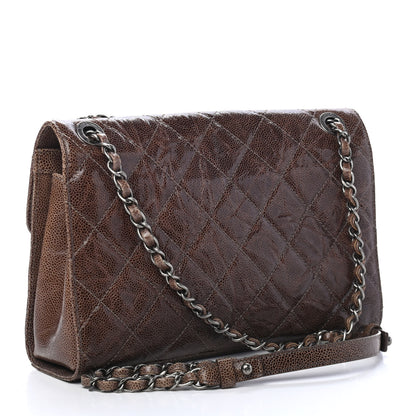 Chanel Crumpled Grained Calfskin Medium CC Crave Flap Brown 2 of 4