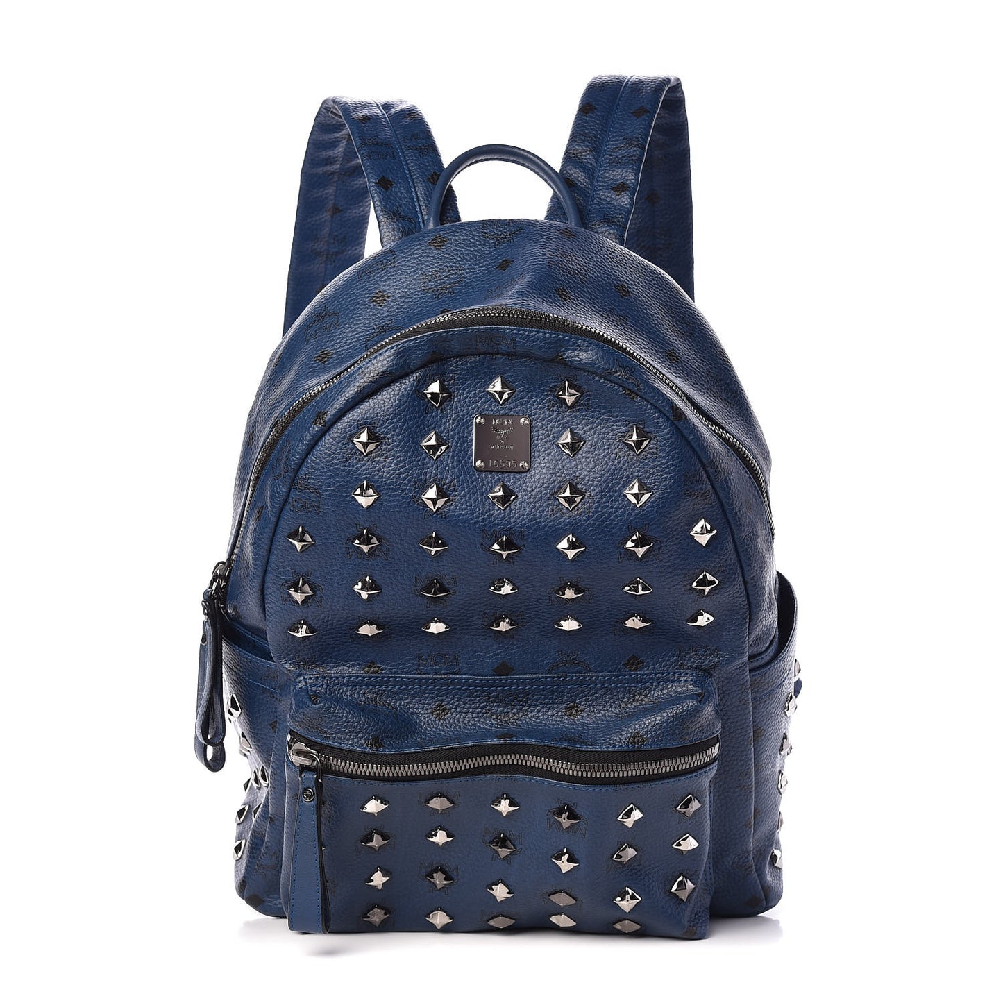 Visetos Medium Studded Stark Backpack Navy Blue