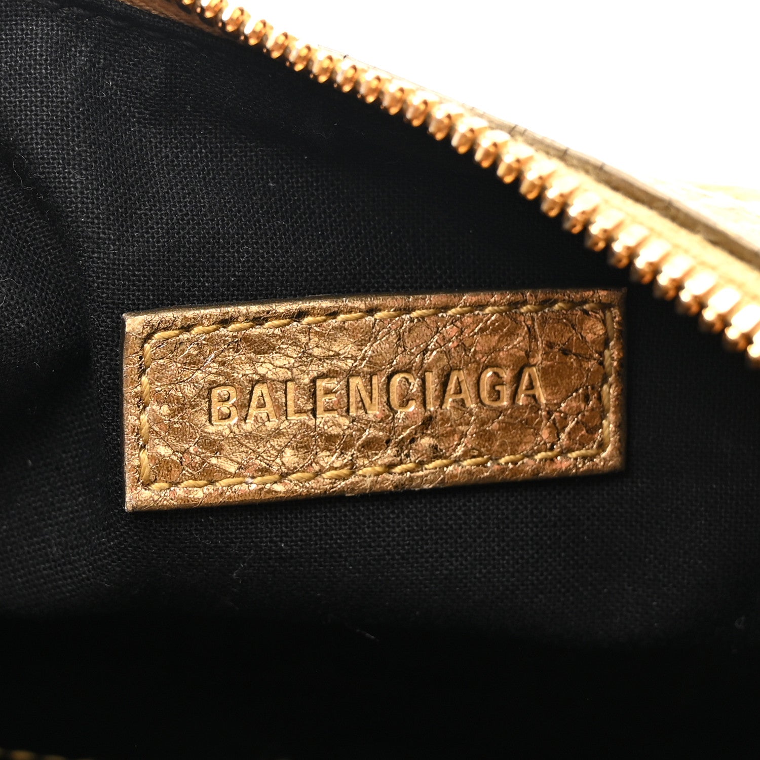 Balenciaga Metallic Agneau Arena Le Cagole Shoulder Bag XS Gold 7 of 17