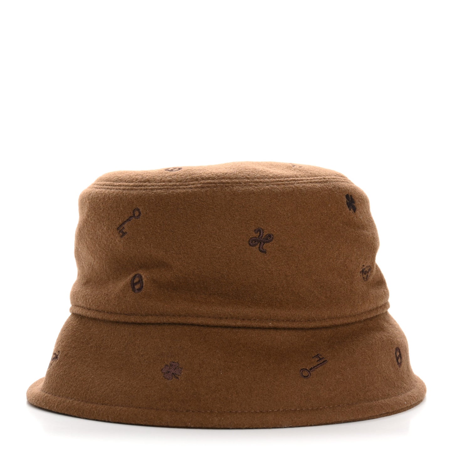 Cashmere Debbie Charms Bucket Hat 56 Brown
