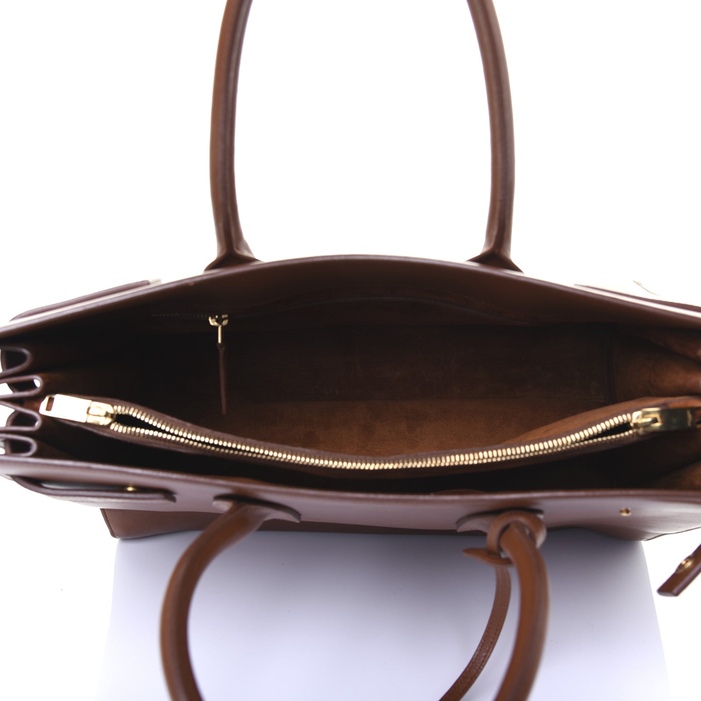 Calfskin Large Sac De Jour Carryall Cognac