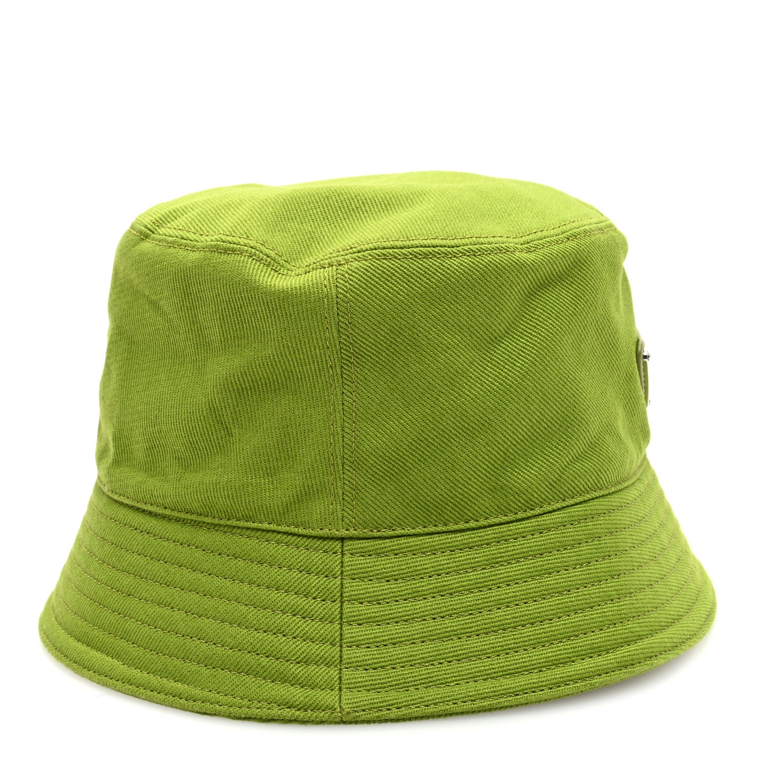 Prada Drill Nylon Metal Triangle Logo Mens Bucket Hat M Drill 6 of 9