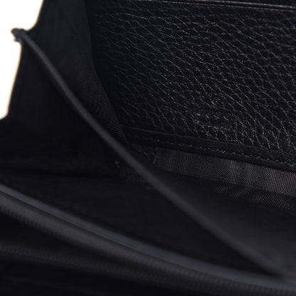 Gucci Pebbled Calfskin Soho Zip Around Wallet Black 5 of 6