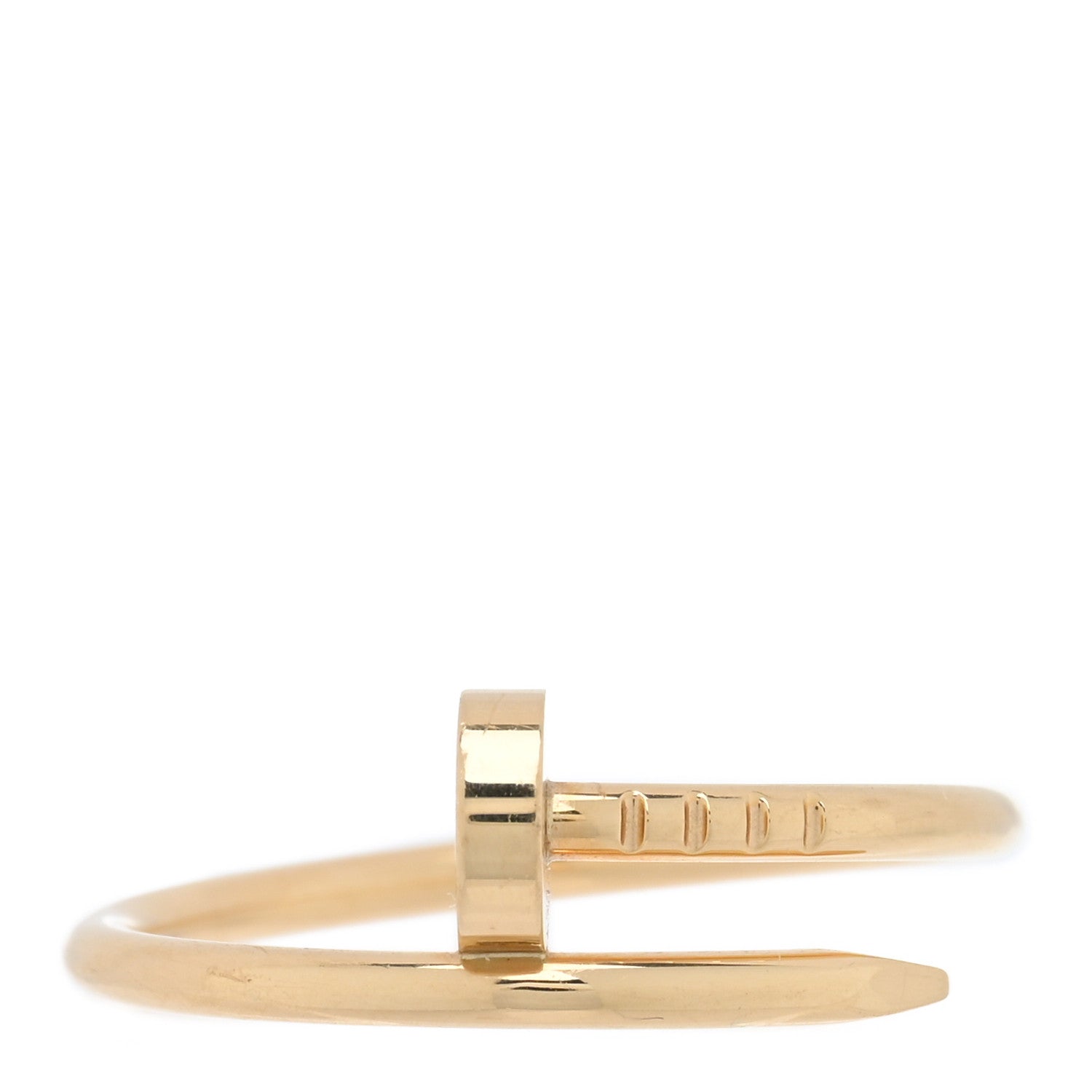Cartier 18K Yellow Gold Small Juste Un Clou Ring 57 8 1 of 5
