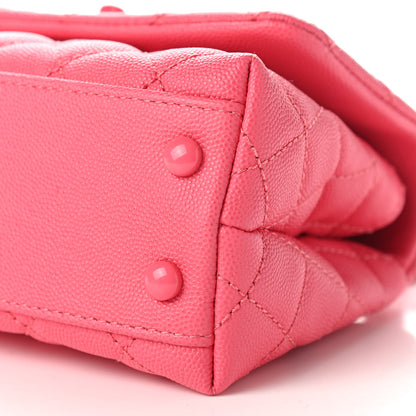 Chanel Caviar Quilted Incognito Extra Mini Coco Handle Flap Pink 10 of 10