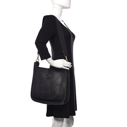 Hermes Taurillon Clemence Evelyne GM Black 2 of 19
