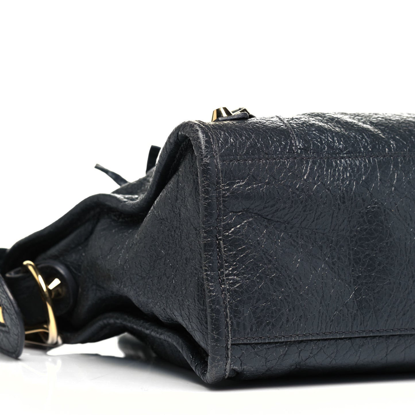 Agneau Classic Gold Hardware S City Gris Fossile