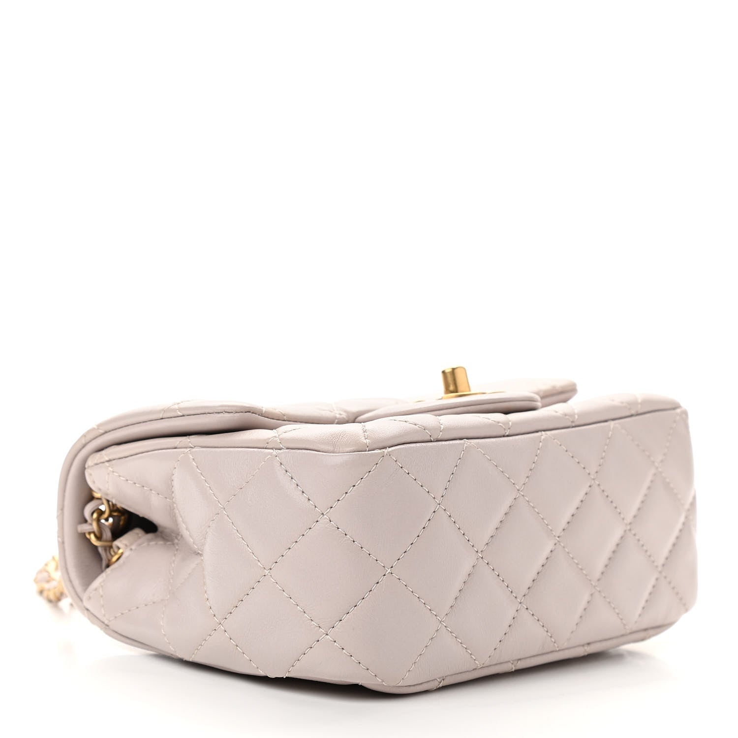 Chanel Lambskin Quilted Mini Pearl Crush Flap Light Purple 4 of 11