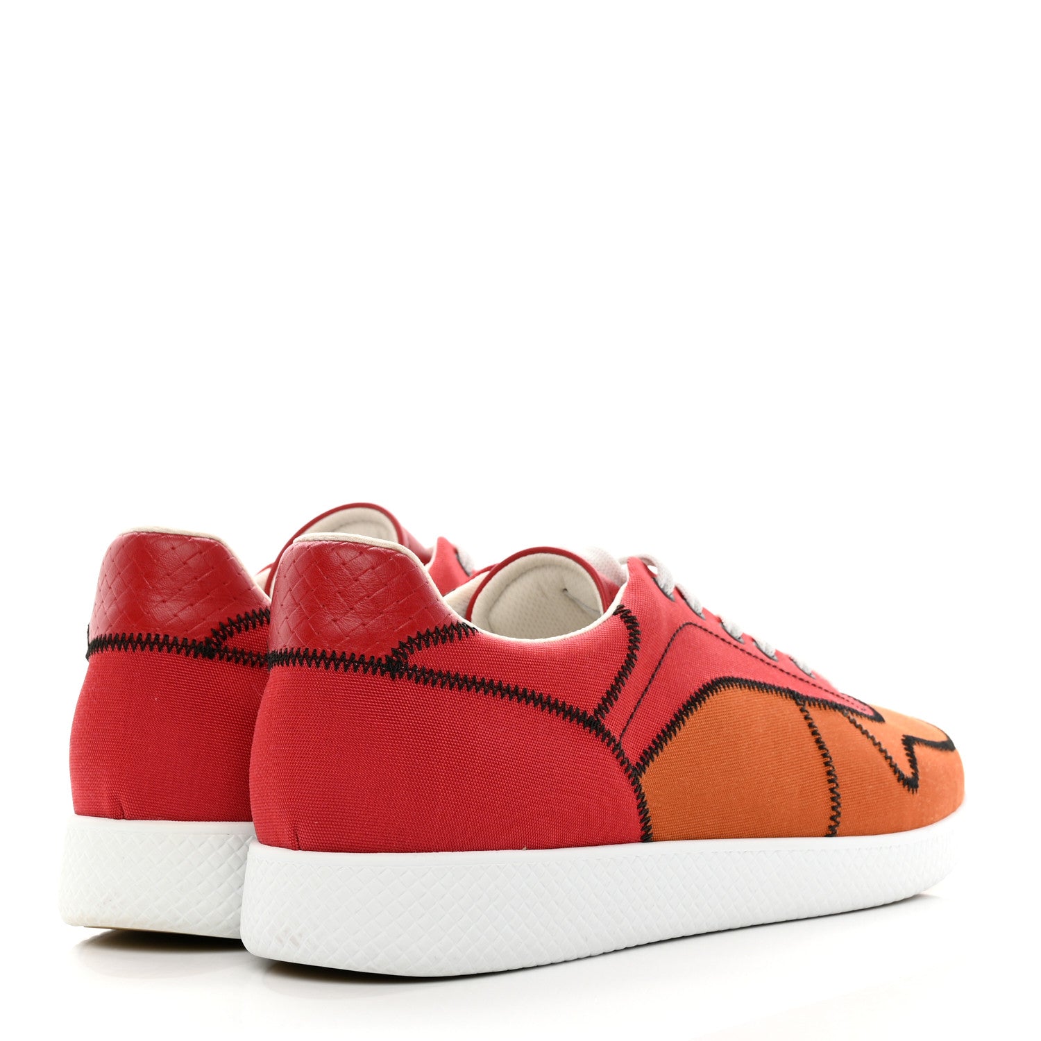 Bottega Veneta Canvas Mens The Speedster Sneakers 43.5 Orange 4 of 9